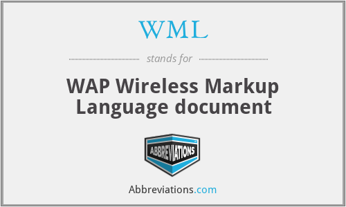 WML - WAP Wireless Markup Language document