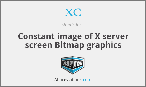 XC - Constant image of X server screen Bitmap graphics