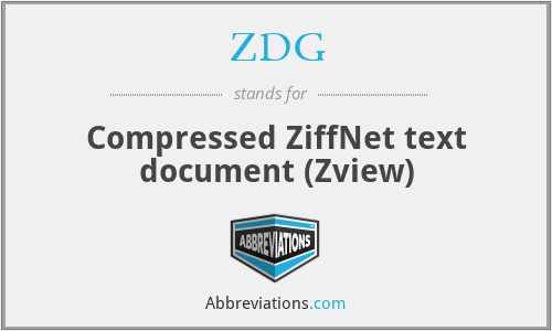 ZDG - Compressed ZiffNet text document (Zview)