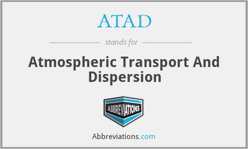 ATAD - Atmospheric Transport And Dispersion