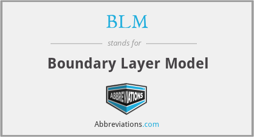BLM - Boundary Layer Model