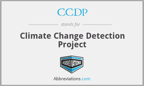 CCDP - Climate Change Detection Project