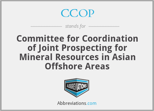 CCOP - Committee for Coordination of Joint Prospecting for Mineral Resources in Asian Offshore Areas