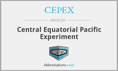 CEPEX - Central Equatorial Pacific Experiment