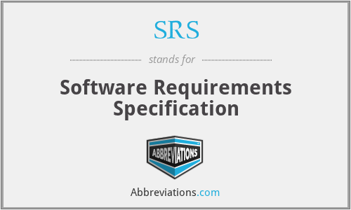 SRS - Software Requirements Specification