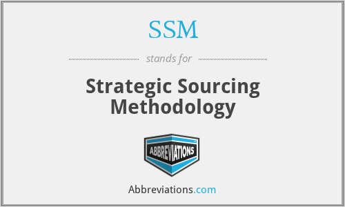 SSM - Strategic Sourcing Methodology