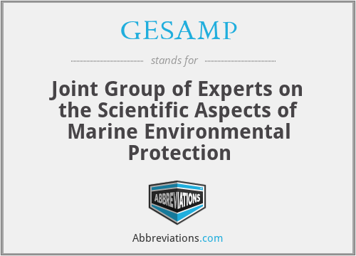 GESAMP - Joint Group of Experts on the Scientific Aspects of Marine Environmental Protection