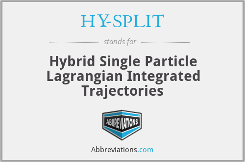 HY-SPLIT - Hybrid Single Particle Lagrangian Integrated Trajectories