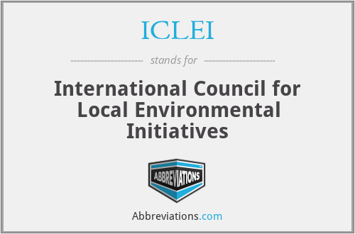 ICLEI - International Council for Local Environmental Initiatives