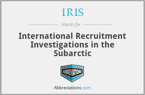 IRIS - International Recruitment Investigations in the Subarctic
