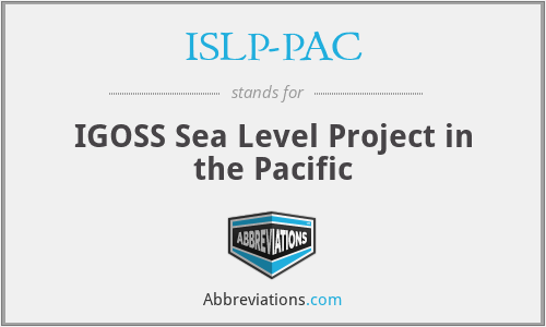 ISLP-PAC - IGOSS Sea Level Project in the Pacific