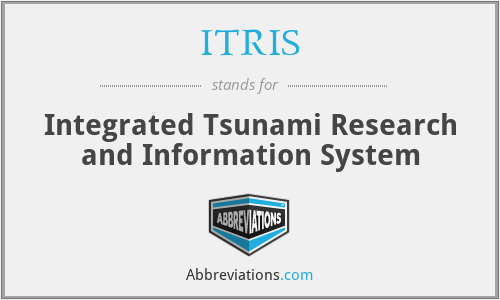 ITRIS - Integrated Tsunami Research and Information System