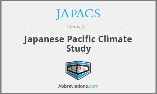 JAPACS - Japanese Pacific Climate Study