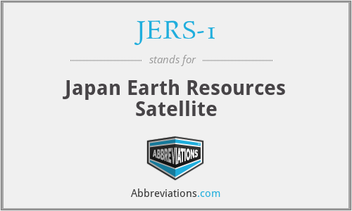 JERS-1 - Japan Earth Resources Satellite