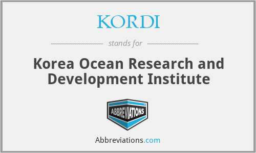 KORDI - Korea Ocean Research and Development Institute