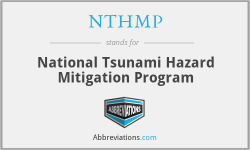 NTHMP - National Tsunami Hazard Mitigation Program