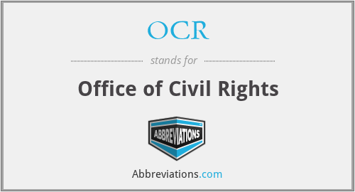 OCR - Office of Civil Rights