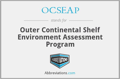 OCSEAP - Outer Continental Shelf Environment Assessment Program