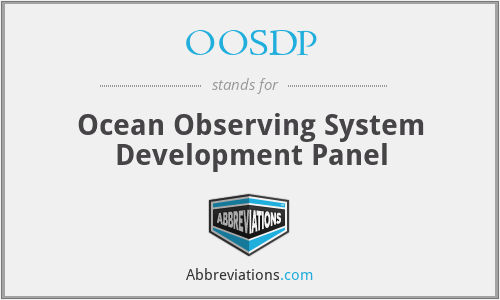 OOSDP - Ocean Observing System Development Panel