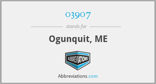 03907 - Ogunquit, ME