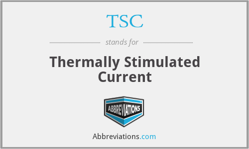 TSC - Thermally Stimulated Current