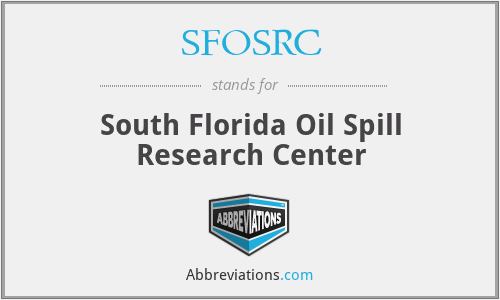 SFOSRC - South Florida Oil Spill Research Center