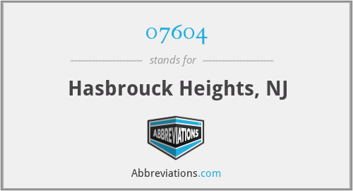 07604 - Hasbrouck Heights, NJ
