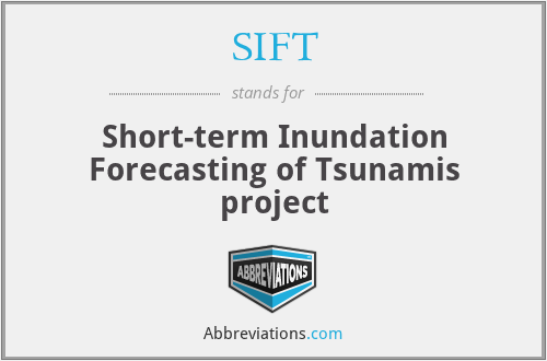 SIFT - Short-term Inundation Forecasting of Tsunamis project
