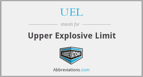 UEL - Upper Explosive Limit