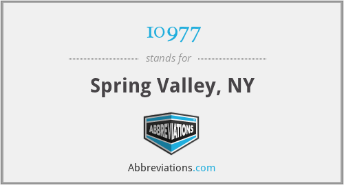 10977 - Spring Valley, NY