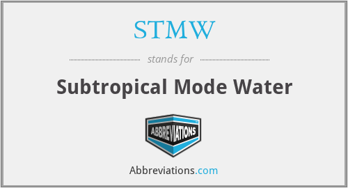 STMW - Subtropical Mode Water