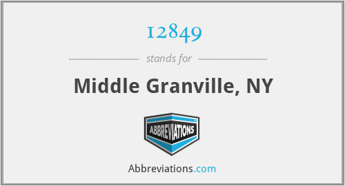 12849 - Middle Granville, NY
