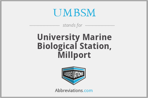 UMBSM - University Marine Biological Station, Millport