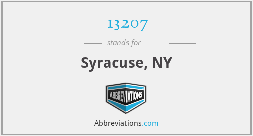 13207 - Syracuse, NY