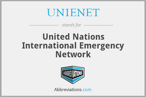 UNIENET - United Nations International Emergency Network