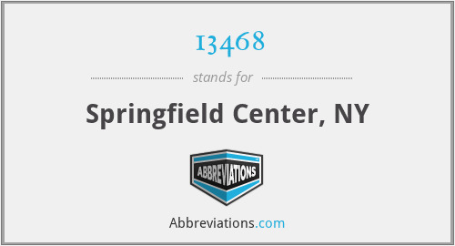 13468 - Springfield Center, NY