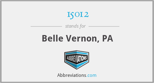 15012 - Belle Vernon, PA