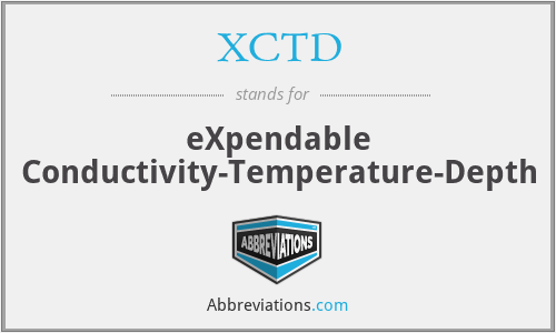 XCTD - eXpendable Conductivity-Temperature-Depth