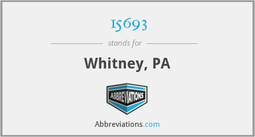 15693 - Whitney, PA