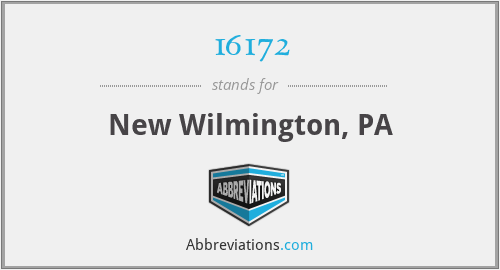 16172 - New Wilmington, PA