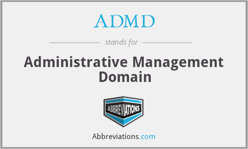 ADMD - Administrative Management Domain