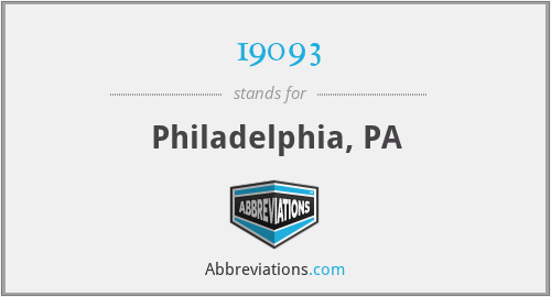 19093 - Philadelphia, PA