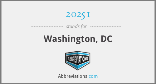 20251 - Washington, DC