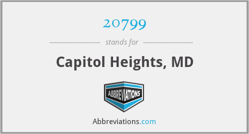 20799 - Capitol Heights, MD