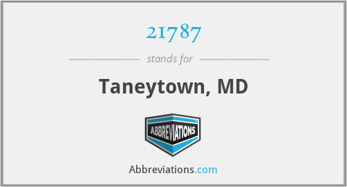 21787 - Taneytown, MD