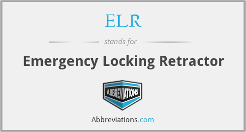 ELR - Emergency Locking Retractor