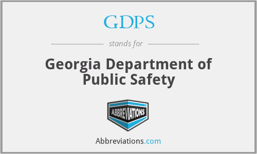GDPS - Georgia Department of Public Safety