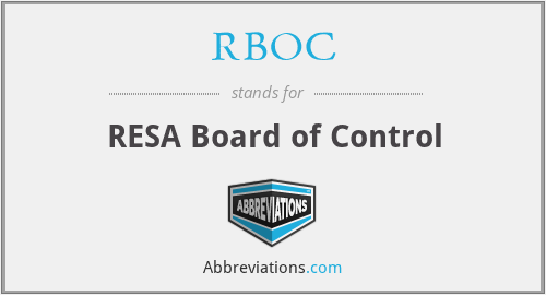 RBOC - RESA Board of Control