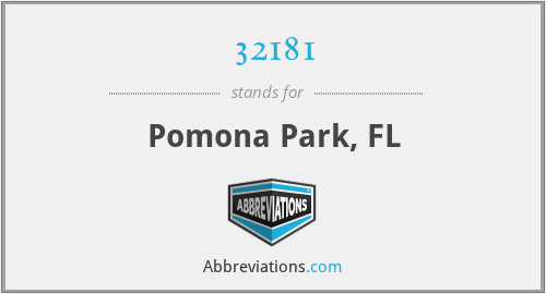 32181 - Pomona Park, FL
