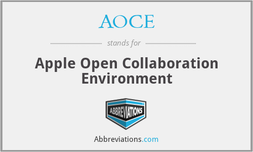 AOCE - Apple Open Collaboration Environment